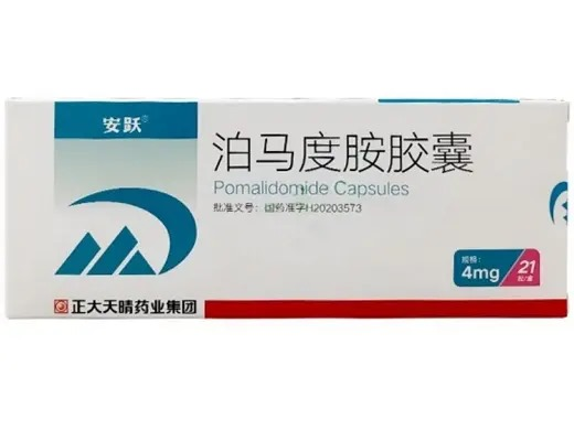 Pomalidomide Capsules product packaging