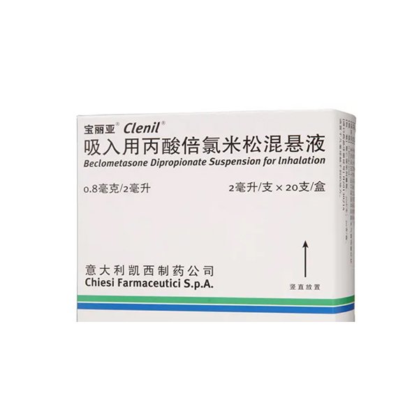 Clenil Beclometasone Dipropionate Suspension for Inhalation product packaging